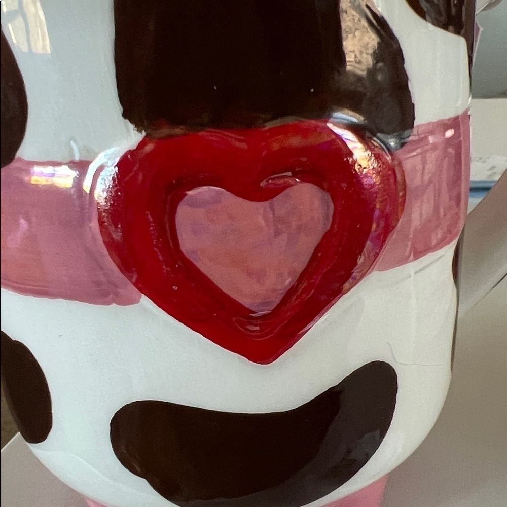 NEW COW PRINT COWGIRL HEART TEA CHOCOLATE KITCHEN MUG coffee cup - Picture 10 of 11
